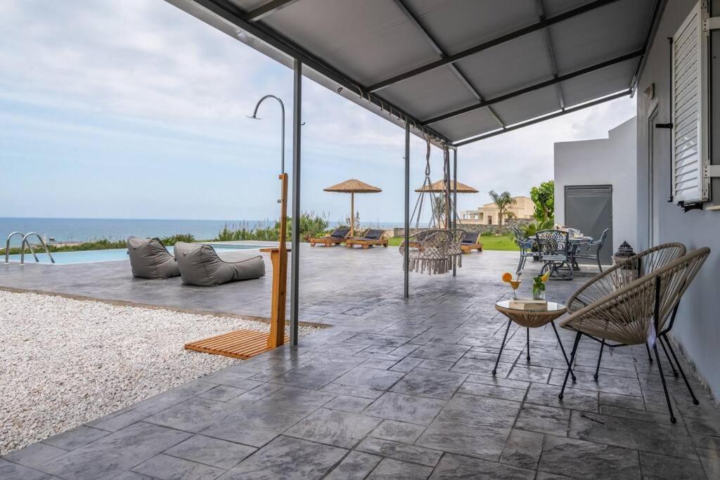 Blue Harmony Villa Dhramia ภายนอก รูปภาพ